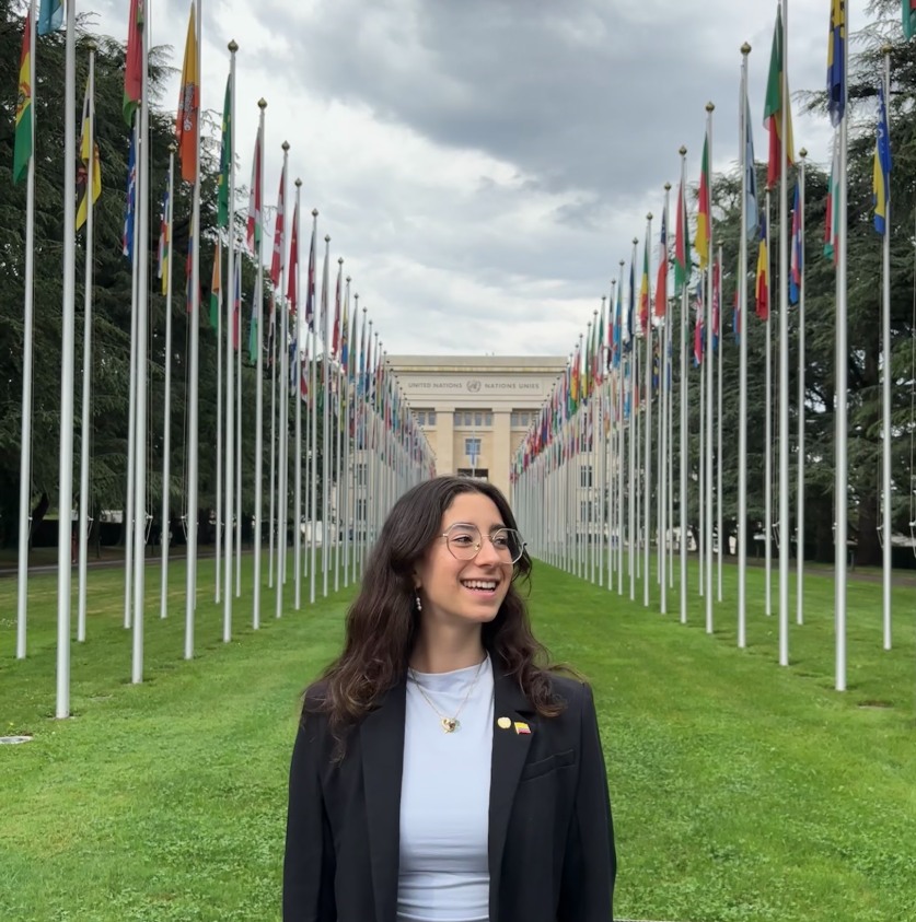 Photo of Carolina Cabal a the UN HQ