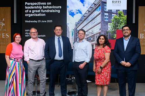 Panellists at the Perspectives on Leadership event at Bayes Business School