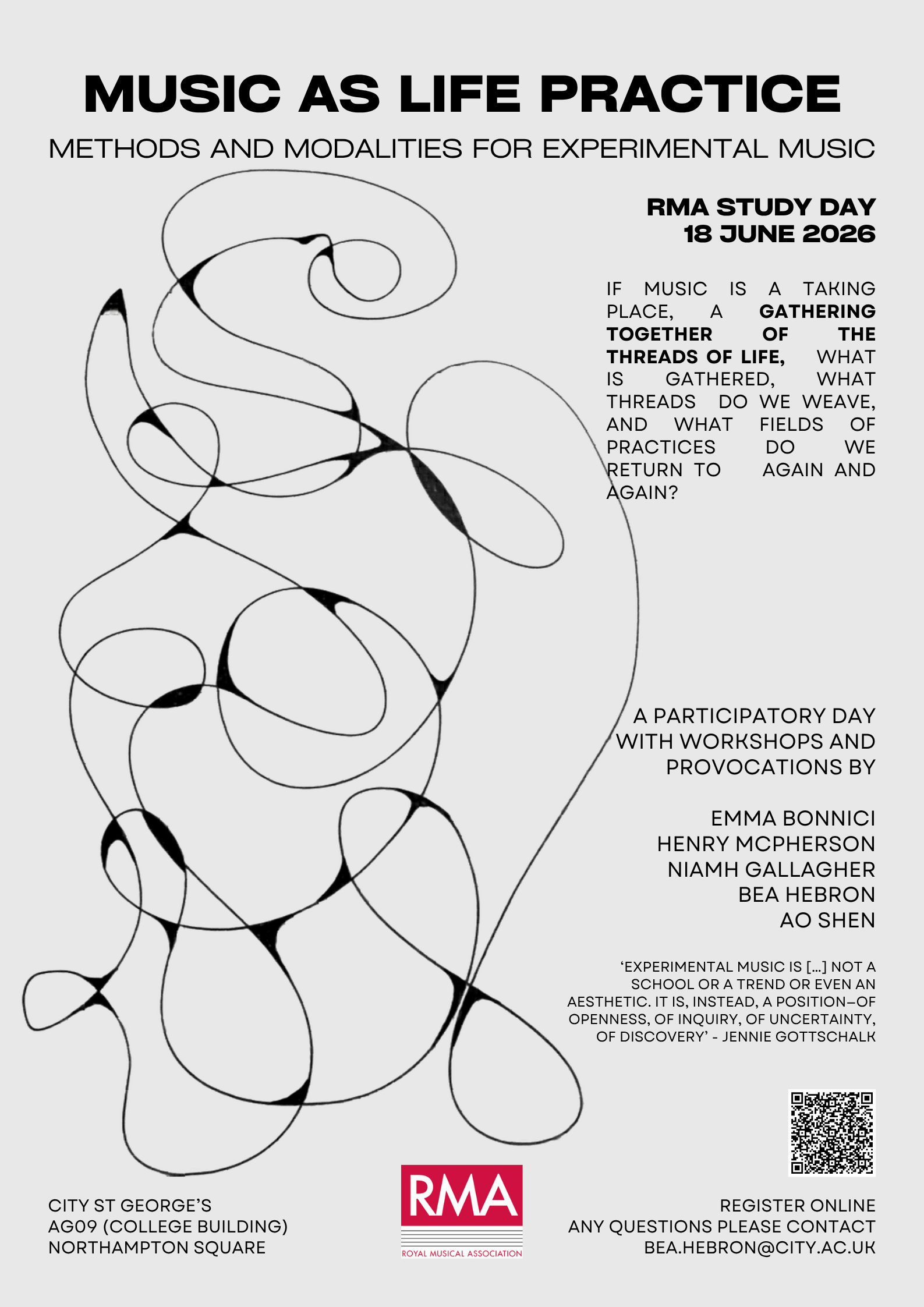 Music as Life Practice: Methods and Modalities for Experimental Music