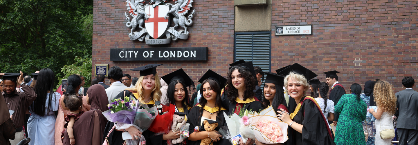 students at graduation