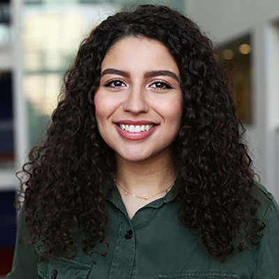 Yasmeen Elghadi smiling