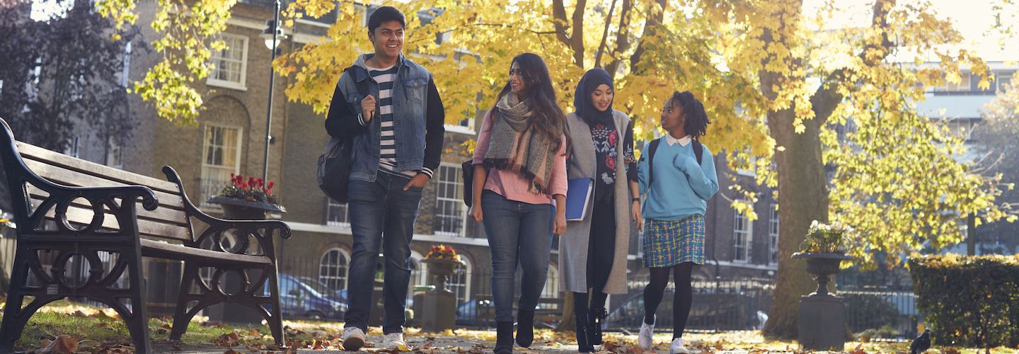 Students in the Northampton Square 