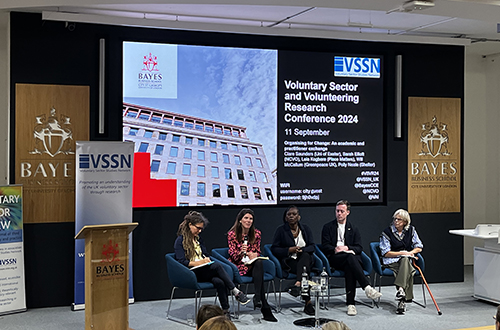 Panellists at the Voluntary Sector and Volunteering Research Conference