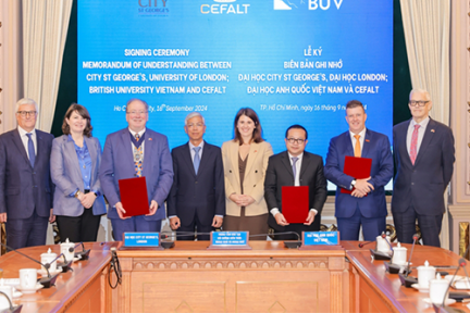 City St George’s, University of London announces education partnership with British University Vietnam and CEFALT
