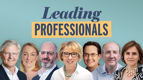 Leading Professional cover artwork, with Professor Laura Empson