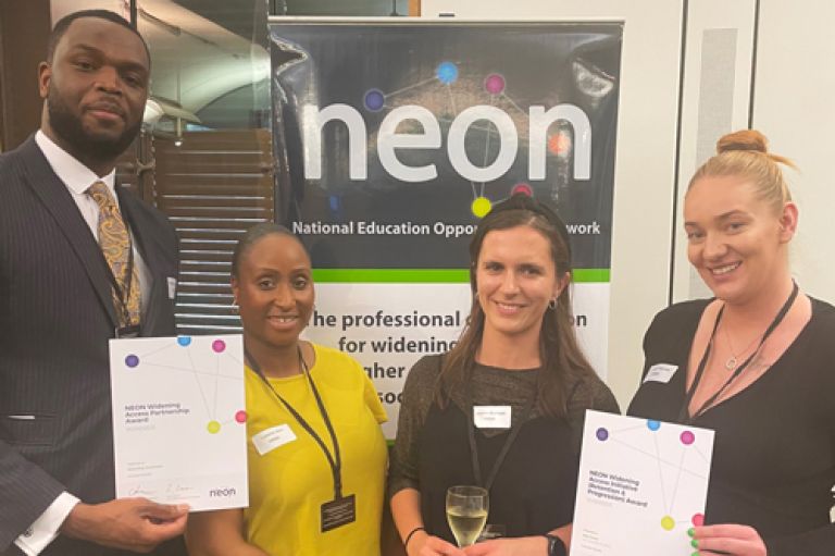 City Staff: Anthony McIntosh, Leanne Allen, Jasmin Burnage, Leigh Rooney - at the National Education Opportunities Network NEON Awards