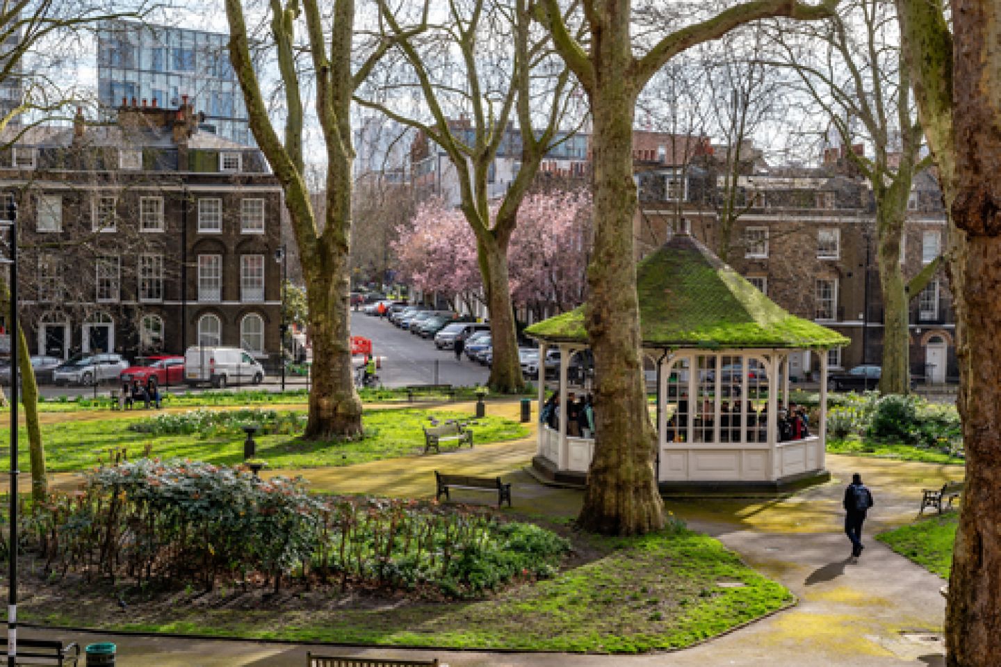 City, University of London bandstand at Northampton Square