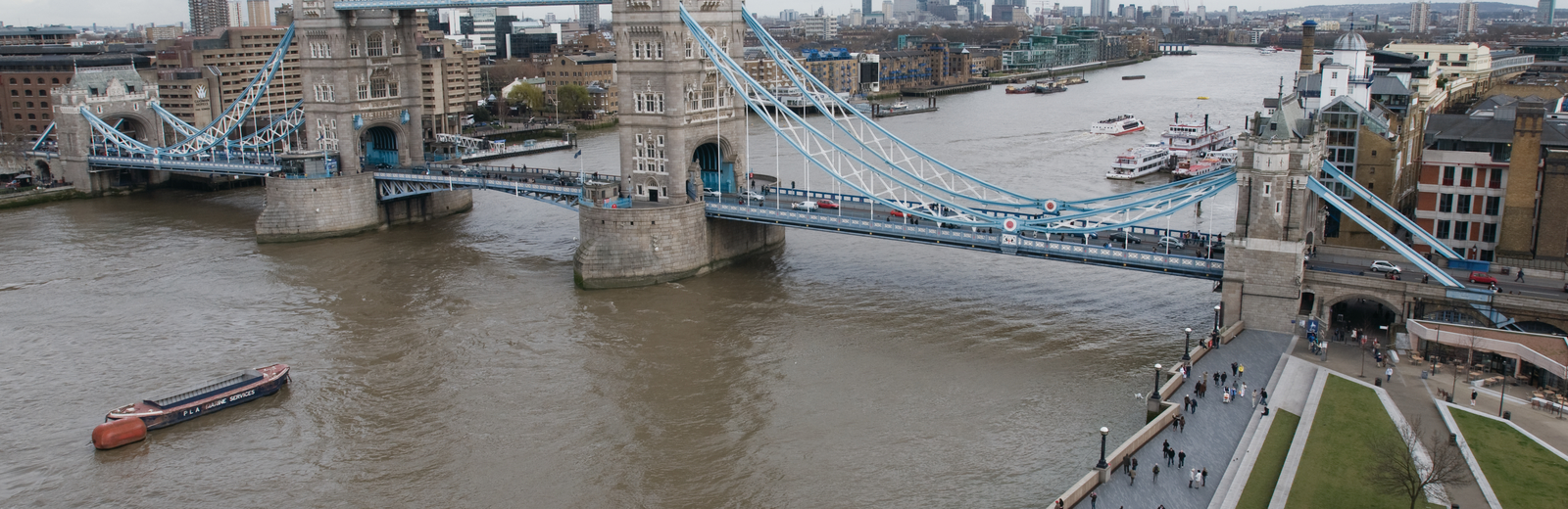 A view of the Thames and Tower Bridge