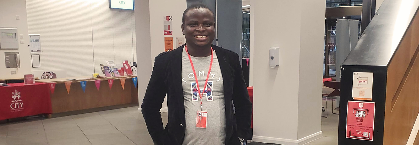Samson Folarin, a postgraduate student, at City, University of London 