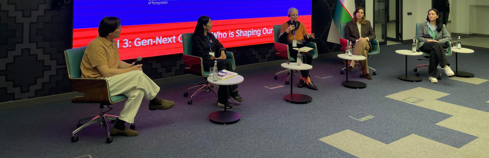 Sara Jones speaks on panel at Creative Central Asia