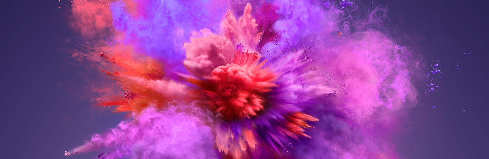 Purple smoke cloud