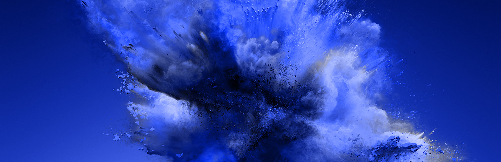Blue cloud splash