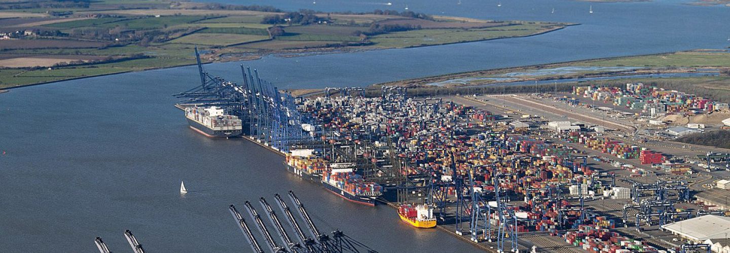 Felixstowe port banner