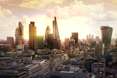 A view of the London skyscape