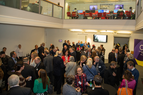 Crowds gather at Bayes