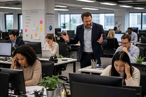 Research links poor management to higher work intensity