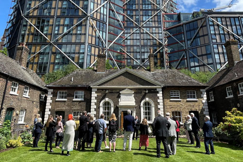 An almshouse in central London