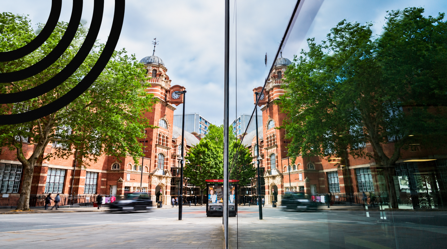 View of College Building on St John's Street at City St George's, University of London.