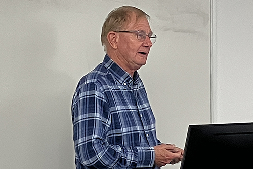 Dr Peter Grant at book launch