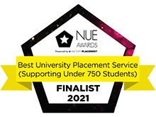 NUE Finalist Badge 2021 Best placement service logo