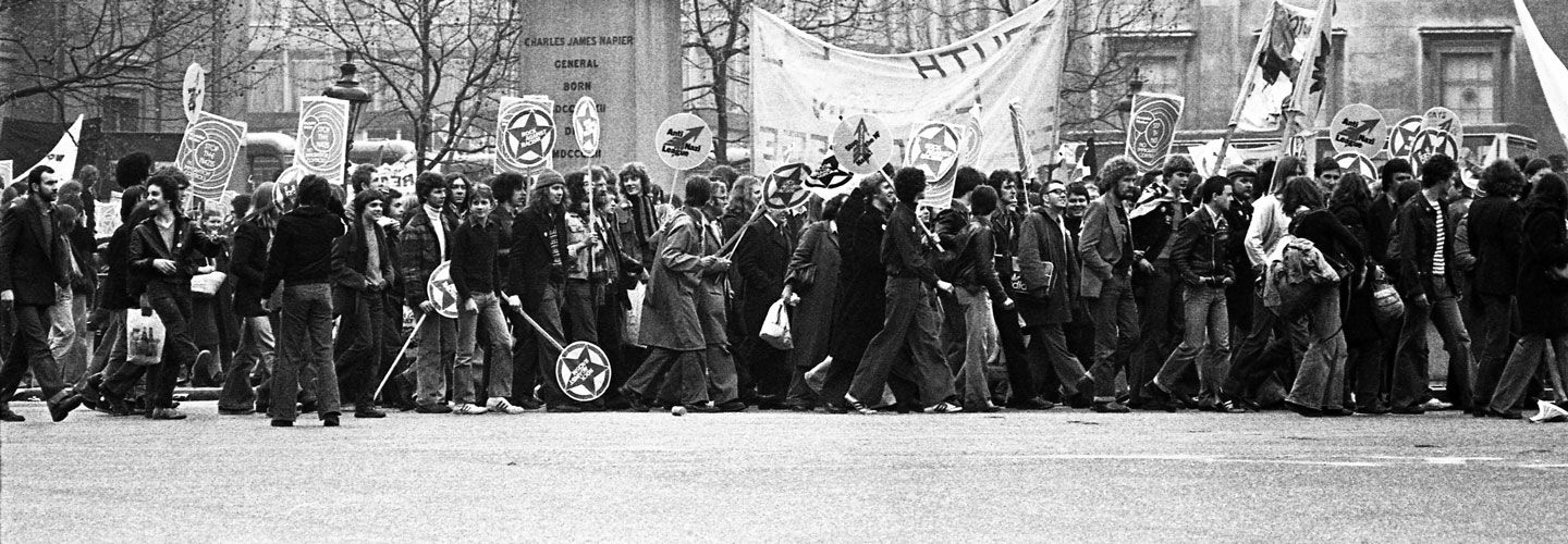 Rock Against Racism concert-goers, London, 1978
